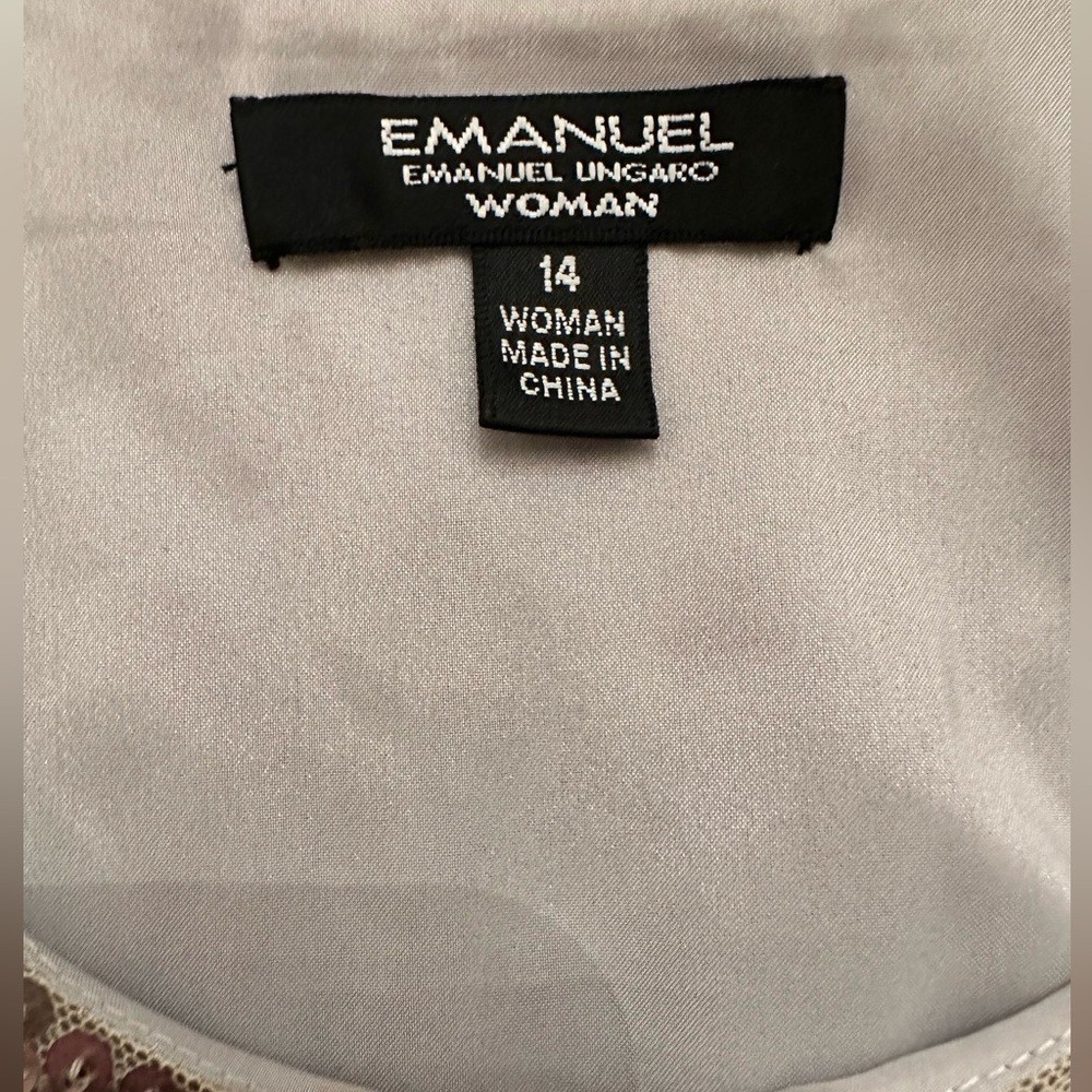 Vintage Plus Size EMANUEL Emanuel Ungaro Woman Embellished Top - Picture 4 of 8